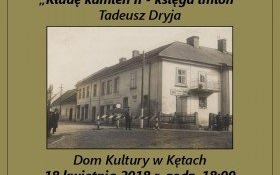 Zaproszenie na premierę drugiej części książki "Kładę kamień..."