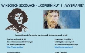 Zaproszenie na Dzień Otwarty w kęckich szkołach - "Koperniku" i "Wyspianie"