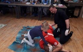 Małe Harpagany poznawały zasady niesienia pierwszej pomocy