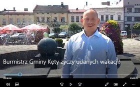 Burmistrz Gminy Kęty życzy udanych wakacji!