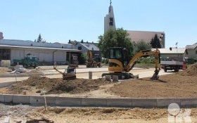 Parking za OPTI - trwają prace