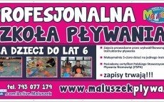 Nabór na zajęcia pływania w nadchodzącym roku szkolnym 2018/2019 [OGŁOSZENIE PŁATNE]