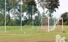 Na boisku klubu LKS Niwa Nowa Wieś stanął nowy piłkochwyt
