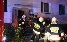 Pożar piwnicy w Kętach