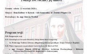 „Życie, które przyniosło owoc”: Sesja naukowa z okazji 100-lecia śmierci Sł. B. Matki Marii Łempickiej