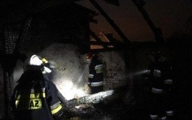 Pożar budynku gospodarczego w Bulowicach