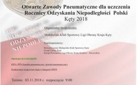 Otwarte Zawody Pneumatyczne dla uczczenia Rocznicy Odzyskania Niepodległości Polski Kęty 2018