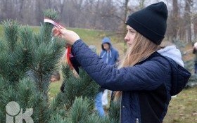 Akcja sadzenia drzewek dla uczczenia 100. rocznicy odzyskania przez Polskę niepodległości