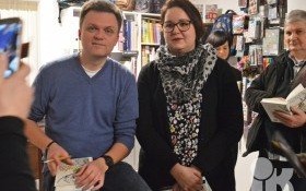 Szymon Hołownia na spotkaniu autorskim w Kętach