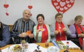 Walentynki w Klubie Seniora w Witkowicach