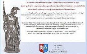 Życzenia burmistrza z okazji Dnia Strażaka