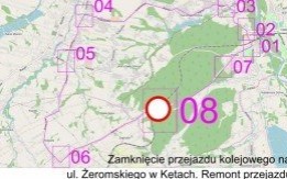 Zamknięcie przejazdu na ul. Żeromskiego - schemat objazdu
