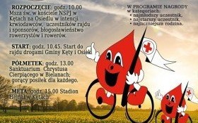 XVII rajd Honorowych Dawców Krwi - zaproszenie