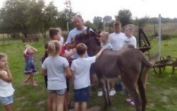Młodzi mieszkańcy Łęk w gościnie u Burmistrza