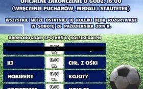 Zapraszamy na zakończenie XI edycji Amatorskiej Ligii Piłki Nożnej