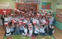 Obchody Narodowego Święta Niepodległości w Przedszkolu na Podlesiu