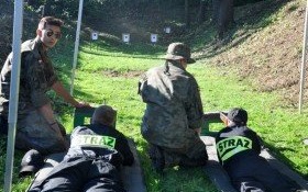 Turniej Strzelecki MDP i seniorów jednostek OSP z gminy Kęty na kęckiej strzelnicy