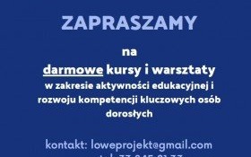 Zapraszamy na darmowe warsztaty i kursy!