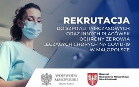 Apel wojewody małopolskiego o wsparcie w szpitalach tymczasowych dla chorych na COVID-19