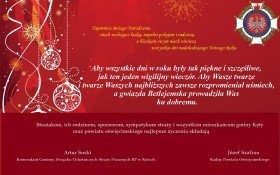 Życzenia na Boże Narodzenie od Komendanta Gminnego ZOSP RP w Kętach