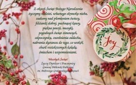 Życzenia świąteczne od Gminnej Biblioteki Publicznej im. A. Grabowskiego w Kętach