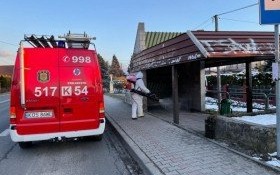 Strażacy dezynfekowali miejsca publiczne