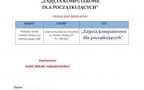 Bezpłatne zajęcia komputerowe dla początkujących - CKD zaprasza!