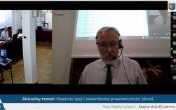 XXXII sesja Rady Miejskiej w Kętach w zdalnym trybie obradowania