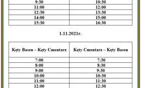 Dodatkowe kursy Komunikacji Beskidzkiej w dniu Święta Zmarłych