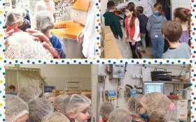 Uczniowie Szkoły Podstawowej w Nowej Wsi z wizytą w Piekarni PISKOREK