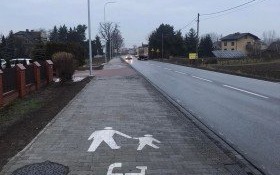 Kolejny odcinek ścieżki pieszo-rowerowej w gminie Kęty zrealizowany