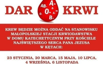 Kolejna akcja krwiodawstwa już w najbliższą niedzielę!