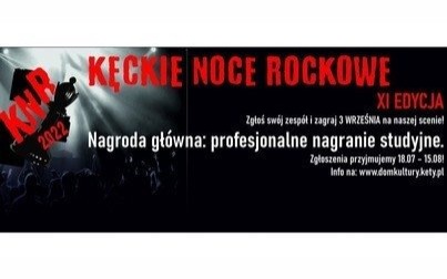 XI Edycja Kęckich Nocy Rockowych. Zgłoś swój zespół!