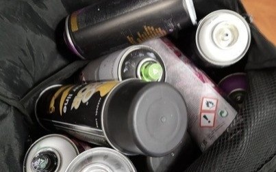 Pseudografficiarz przyłapany na gorącym uczynku