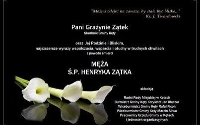 Kondolencje z powodu śmierci męża