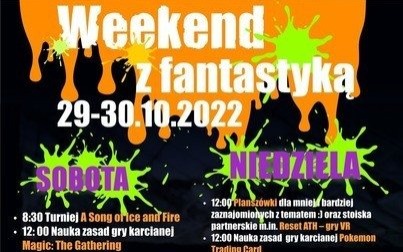 Zapraszamy na Weekend z Fantastyką w Domu Kultury w Kętach!