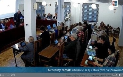 L sesja Rady Miejskiej w Kętach – transmisja na żywo