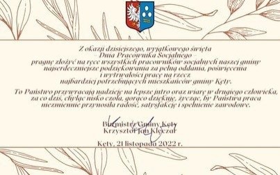 21 listopada - Dzień Pracownika Socjalnego