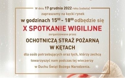 Zaproszenie na sobotnie spotkanie wigilijne na kęckim Rynku
