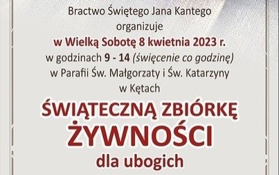 Świąteczna zbiórka żywności dla ubogich