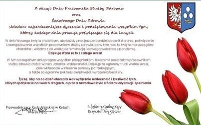 Życzenia z okazji Dnia Pracownika Służby Zdrowia