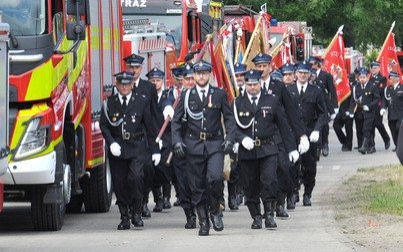 Uroczyste obchody jubileuszu 130-lecia powstania jednostki OSP w Łękach