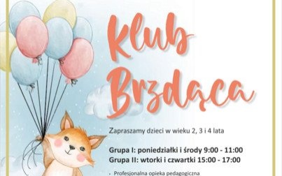 Klub Brzdąca w Domu Kultury - zachęcamy do zapisów