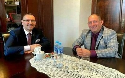 Konsul Generalny Ukrainy Wiaczesław Wojnarowskyj z wizytą w Kętach