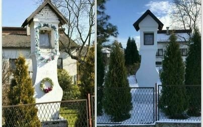 Konserwacja murowanej kapliczki Matki Bożej Częstochowskiej w Bielanach zakończona