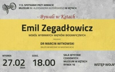 113. Spotkanie przy armacie poświęcone Zegadłowiczowi