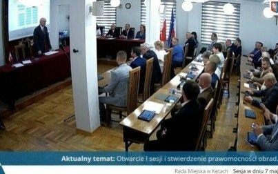 Inauguracyjna sesja Rady Miejskiej w Kętach IX kadencji: Transmisja na żywo