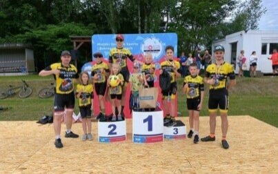 Udany start kolarzy UKKS Sokół Kęty w wyścigu MTB w Żorach