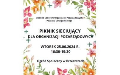 Piknik Sieciujący w Brzeszczach: Otwarcie Mobilnego Centrum Organizacji Pozarządowych Powiatu Oświęcimskiego 2024