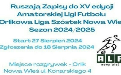 Ruszają zapisy do XV edycji Amatorskiej Ligi Futbolu